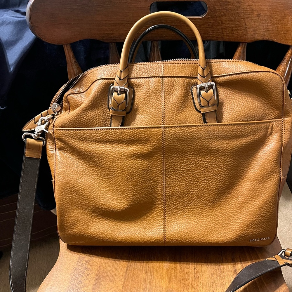 Cole Haan Tan leather Satchel